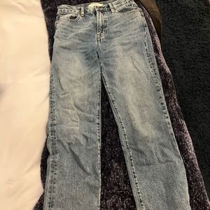 Hidden straight leg jeans